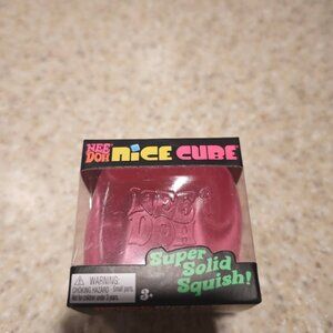 NeeDoh Nice Cube, Satisfying Square Shaped Sensory Toy - Pink